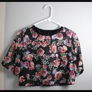 H&M Flower Crop Top